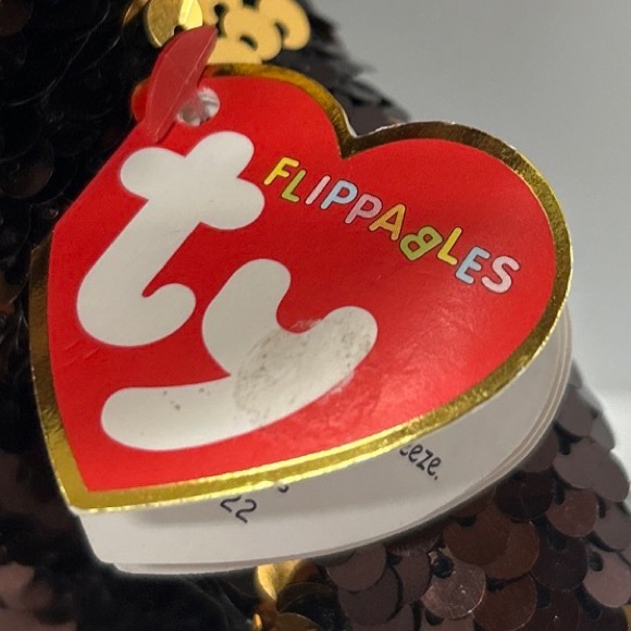 Ty FLIPPABLES DANGLER the Sloth Beanie Boo Stuffed Plush Toy w/ Heart Tags GUC - Picture 10 of 16
